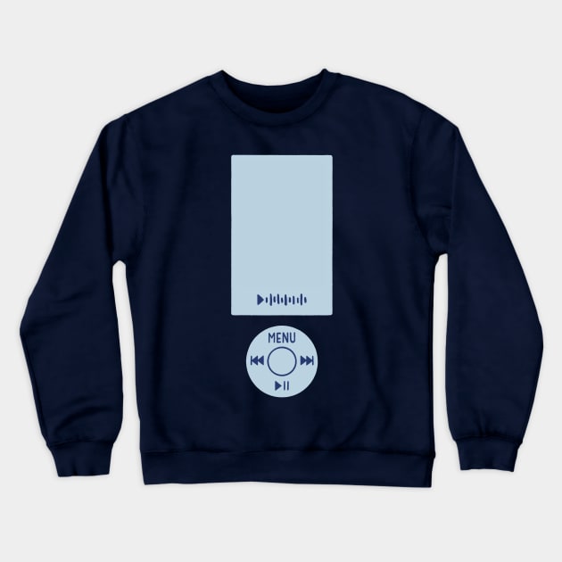 Midnights Era Blue MP3 Music Player Retro Crewneck Sweatshirt by Made Adventurous